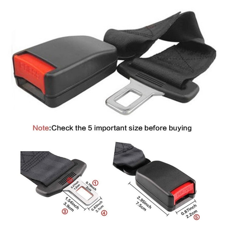 One Support and Two Extension Belt Car Rear Two-seat Seat Safety Belt Connector - Seat Belts & Padding by buy2fix | Online Shopping UK | buy2fix