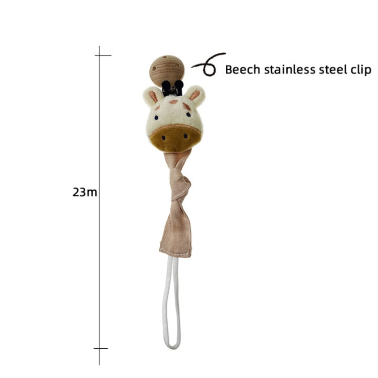 Animal Head Pacifier Chain Newborn Pacifier Clip, Style: Rabbit - Cups & Silicone Nipple by buy2fix | Online Shopping UK | buy2fix