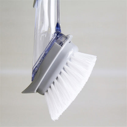 Kitchen Long Handle Automatic Liquid Filling Non-Stick Pan Scrubber Brush Cleaning Brush, Style: Brush+Sponge - Cleaning Tools by buy2fix | Online Shopping UK | buy2fix