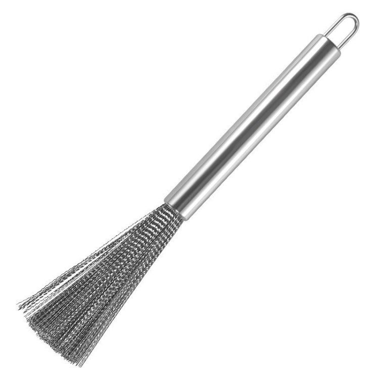 Cookware Scrubber Brush Stainless Steel Cleaning Brush for Pots, Frying Pans, 21cm - Cleaning Tools by buy2fix | Online Shopping UK | buy2fix