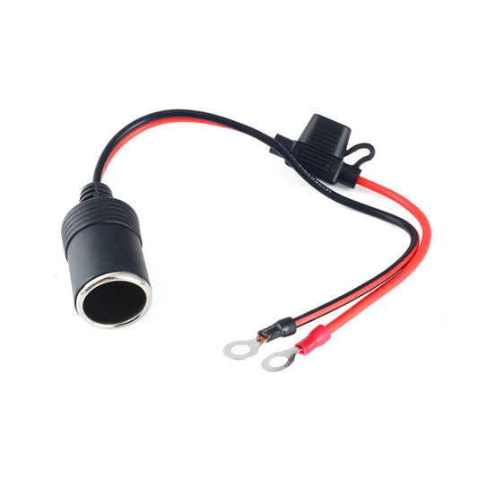 Car Cigarette Lighter Female Socket With 20A Fuse Tube, Cable Length: 30cm - Cigar Socket by buy2fix | Online Shopping UK | buy2fix