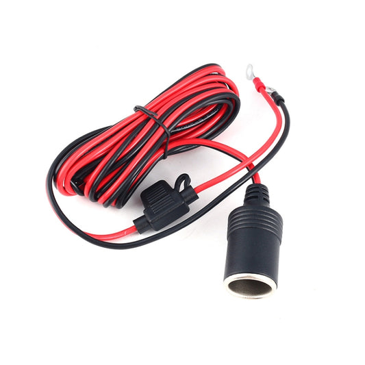 Car Cigarette Lighter Female Socket With 20A Fuse Tube, Cable Length: 1m - Cigar Socket by buy2fix | Online Shopping UK | buy2fix
