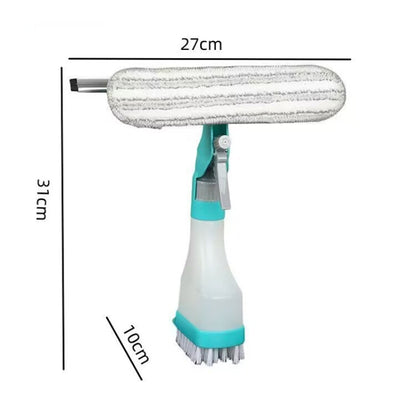 4 In 1 Double-sided Glass Wiper Window Squeegee Portable Spray Mirror Car Glass Cleaner  YJ520 - Sponges, Cloths & Brushes by buy2fix | Online Shopping UK | buy2fix