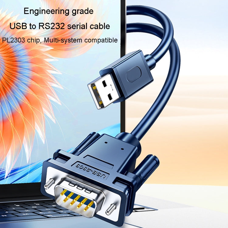 JINGHUA USB To RS232 Serial Cable DB9 Pin COM Port Computer Converter, Length: 3m - RS485 / RS232 Series by JINGHUA | Online Shopping UK | buy2fix