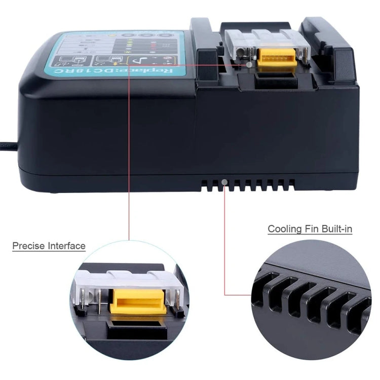 LUOMASHI For Makita 18V Lithium Battery Charger, Model: US Plug - Electric Saws & Accessories by LUOMASHI | Online Shopping UK | buy2fix