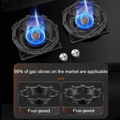 Kacheeg Household Gas Stove Gathering Fire Energy Saving Cover Kitchen Non-Slip Windscreen, Model: Four-Jawed - Kitchen Machine Accessories & Parts by Kacheeg | Online Shopping UK | buy2fix