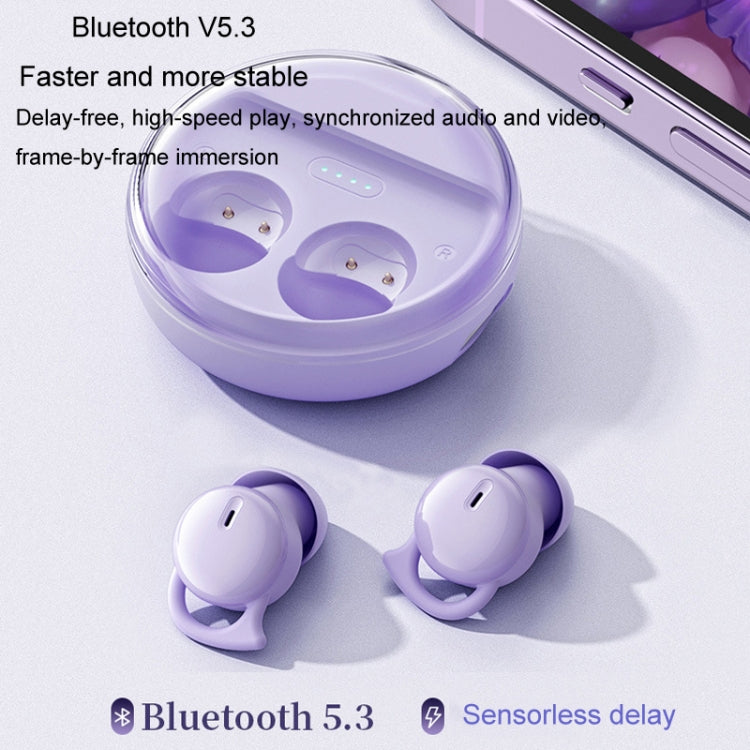 Q26 Bluetooth 5.3 Sleep Mini Wireless Bluetooth Earphone Invisible Comfortable Noise Canceling Earphones(Purple) - Bluetooth Earphone by buy2fix | Online Shopping UK | buy2fix