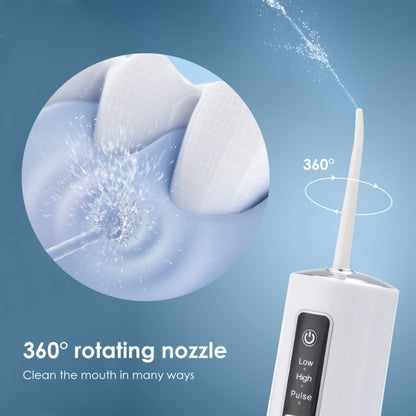 Portable Storable Tooth Flosser Smart Teeth Cleaning Instrument Household Teeth Cleaner With 4pcs Nozzles - Oral Irrigators by buy2fix | Online Shopping UK | buy2fix