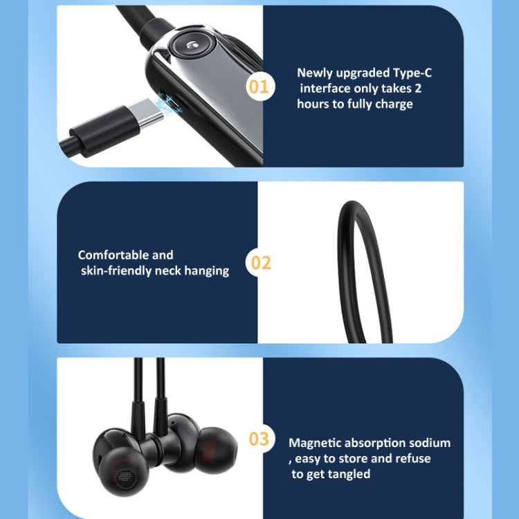 K7 With Transmitter 2.4G Hanging Neck In-ear Wireless Monitoring Headphones Long Playtime Sports Earphones - Neck-mounted Earphone by buy2fix | Online Shopping UK | buy2fix