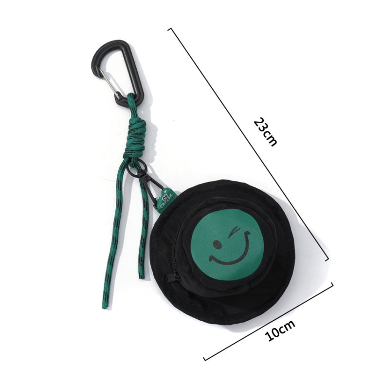 Portable Fisherman Hat Bag Coin Key Pouch Mini Bag Hanger, Color: Khaki Smiley Face - Wallets by buy2fix | Online Shopping UK | buy2fix