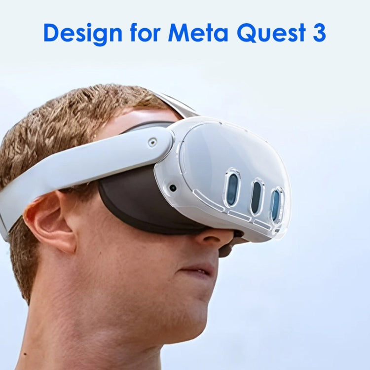 For Meta Quest 3 PC Protective Shell, Style: 7 In 1 (Glitter Transparent) - VR Accessories by buy2fix | Online Shopping UK | buy2fix