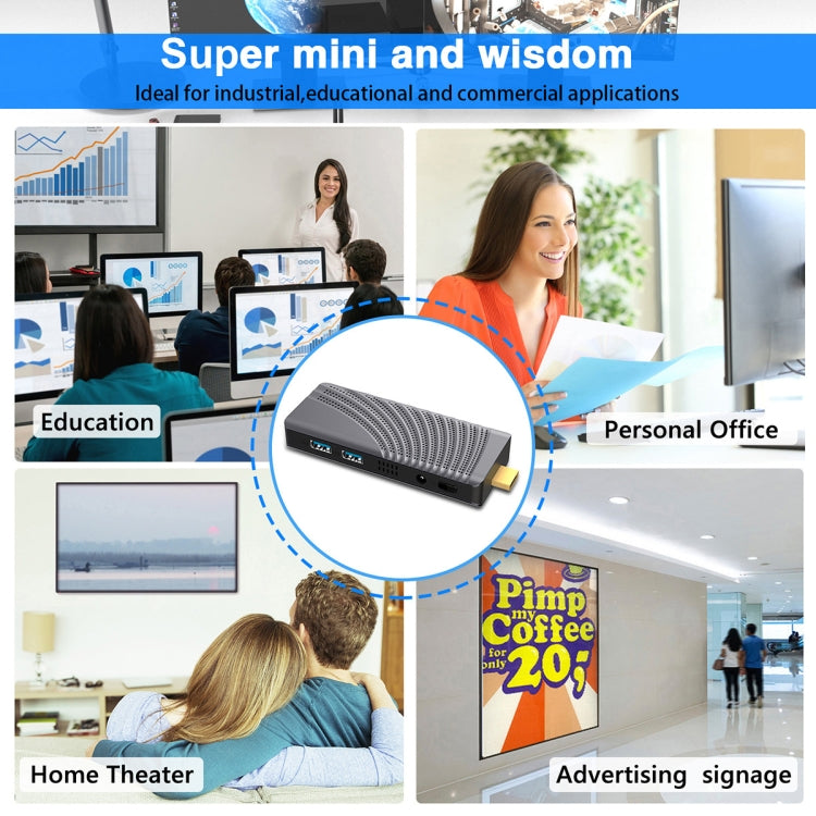 T6 Pro 6+128GB Intel Gemini Lake J4125 Mini PC With Windows 10 Operating System, Spec: EU Plug - Windows Mini PCs by buy2fix | Online Shopping UK | buy2fix