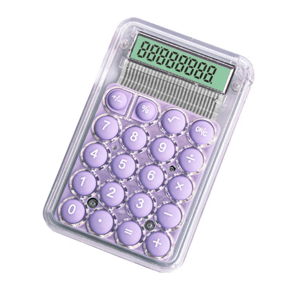 Small Silent Simple Calculator Mini Candy Dormitory Student Office Exam Tool(Purple) - Calculator by buy2fix | Online Shopping UK | buy2fix