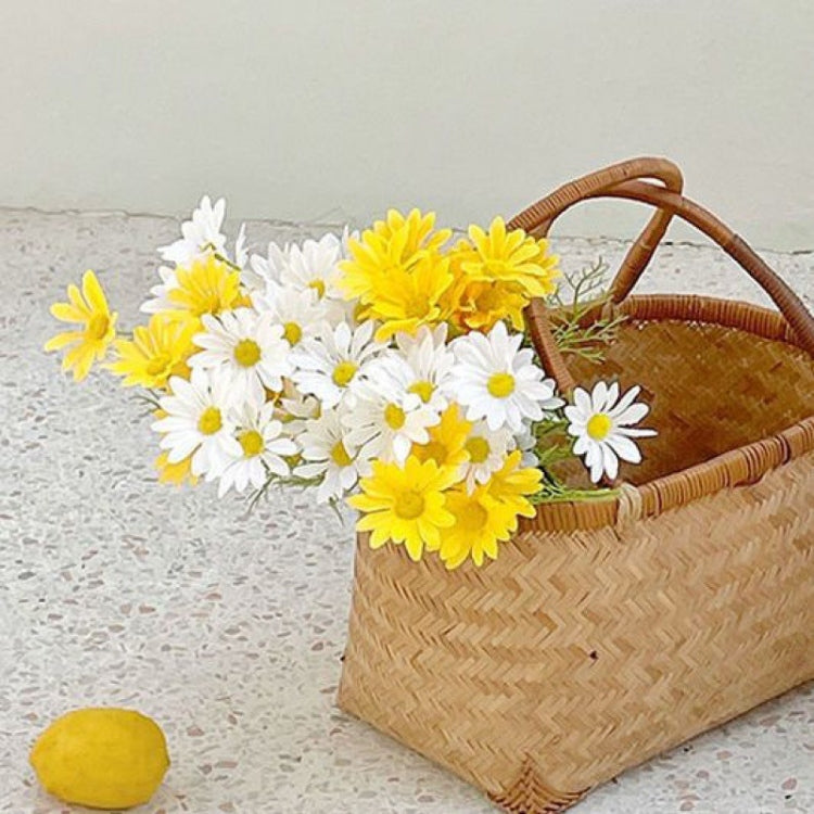 Simulated Flower Arrangement Table Ornament Picnic Photo Props, Style: 5pcs Yellow Daisy Transparent Bag - Other Props by buy2fix | Online Shopping UK | buy2fix