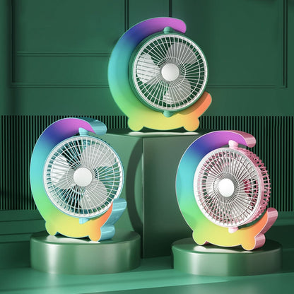 F11 USB Charging Cool Marquee Desktop Portable Fan(Mint Green) - Electric Fans by buy2fix | Online Shopping UK | buy2fix