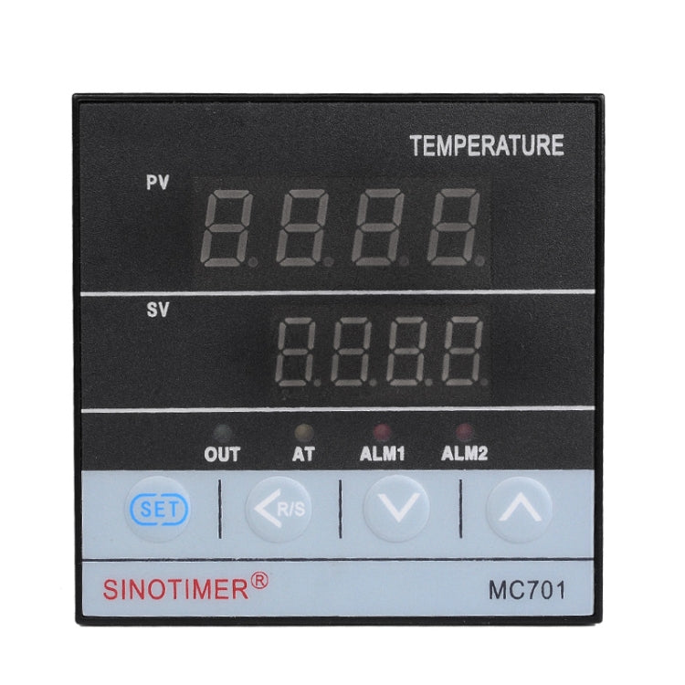 SINOTIMER MC701 Universal Input Short Case PID Intelligent Temperature Controller Meter Heating Cooling Relay SSR Solid State Output - Thermostat & Thermometer by SINOTIMER | Online Shopping UK | buy2fix