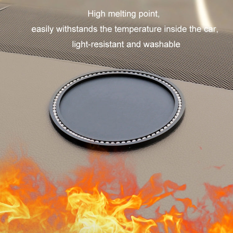 11cm Car Ornaments Anti-slip Mat High Temperature Resistant Perfume Base(Black) - Car Anti-Slip Mats by buy2fix | Online Shopping UK | buy2fix