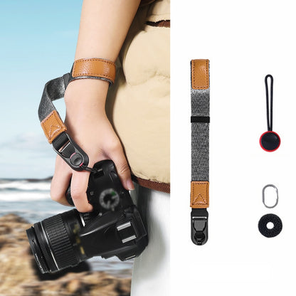 Camera Magnetic Wrist Strap SLR Accessories Hand Strap(Gray+Brown) - Camera Strap by buy2fix | Online Shopping UK | buy2fix