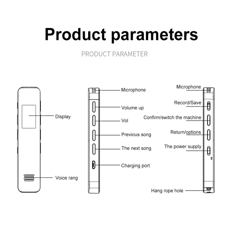 G1 0.96-Inch IPS Color Screen HD Smart Mini Noise Reduction Timer Recorder, Capacity: 32GB - Recording Pen by buy2fix | Online Shopping UK | buy2fix