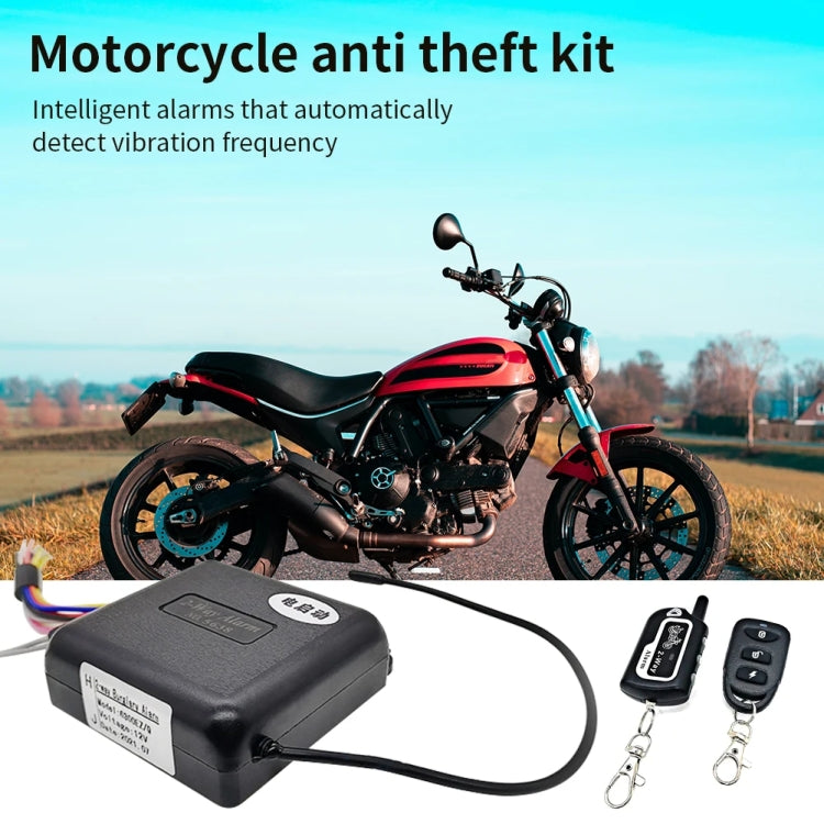 Two-Way Dual Remote Control Vibration Motorcycle Anti-Theft Device(YL-B011) - Theft Protection by buy2fix | Online Shopping UK | buy2fix