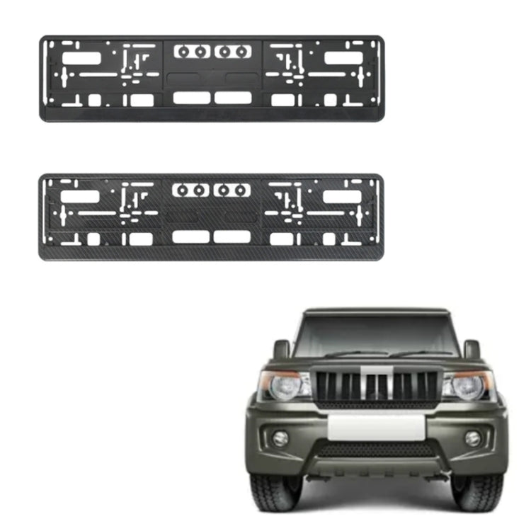 European Standard Single-strip Plastic License Plate Frame, Specification: Black - License Plate Covers & Frames by buy2fix | Online Shopping UK | buy2fix