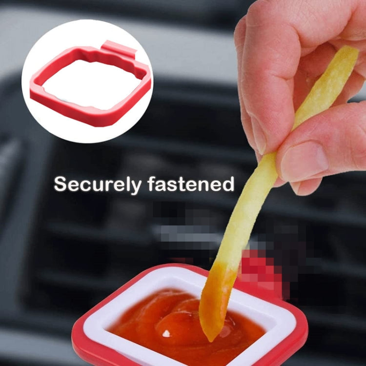 2 in 1 Car Fries Sauce Rack Air Vent Storage Box(Gray White) - Stowing Tidying by buy2fix | Online Shopping UK | buy2fix