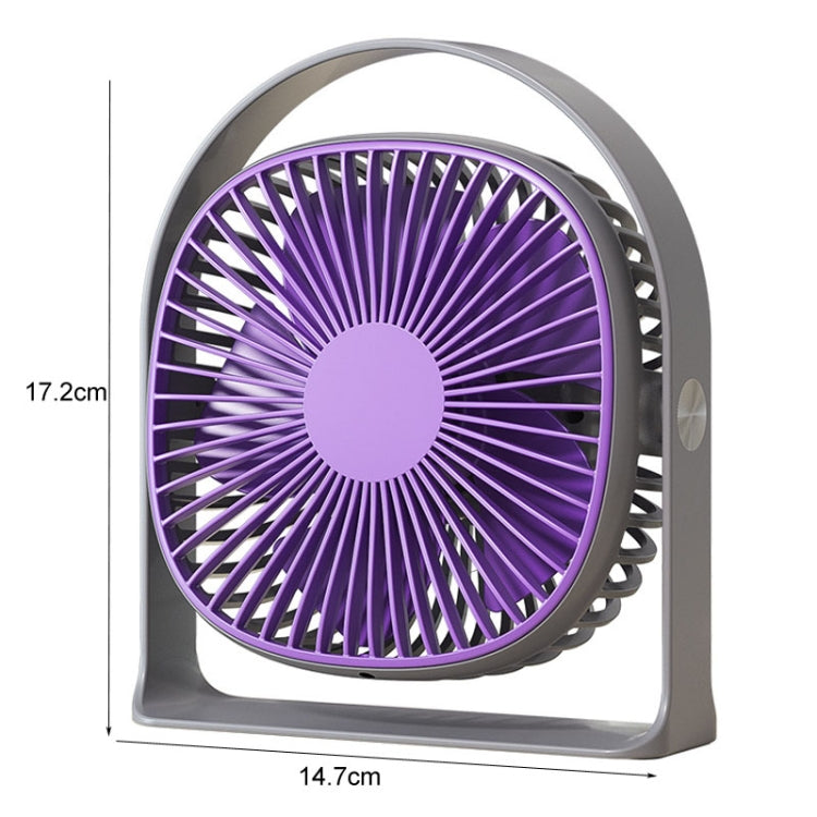 Lightweight USB Charging Nightlight Desktop Fan Summer Office Student Outdoor Multifunctional Small Fan(Purple) - Electric Fans by buy2fix | Online Shopping UK | buy2fix