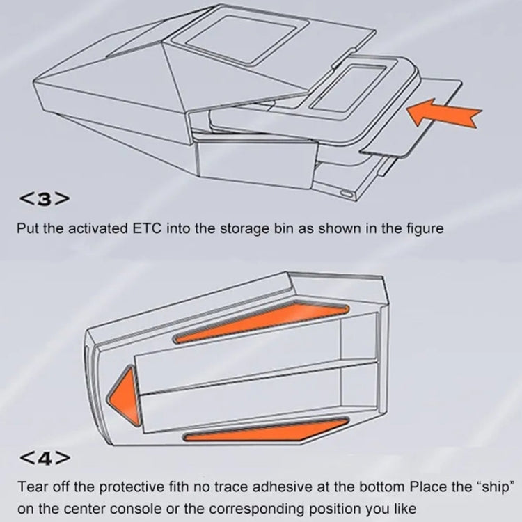 Car ETC Bracket Organizer Automotive Removable Center Console Ornament, Model: Pure Version - Stowing Tidying by buy2fix | Online Shopping UK | buy2fix