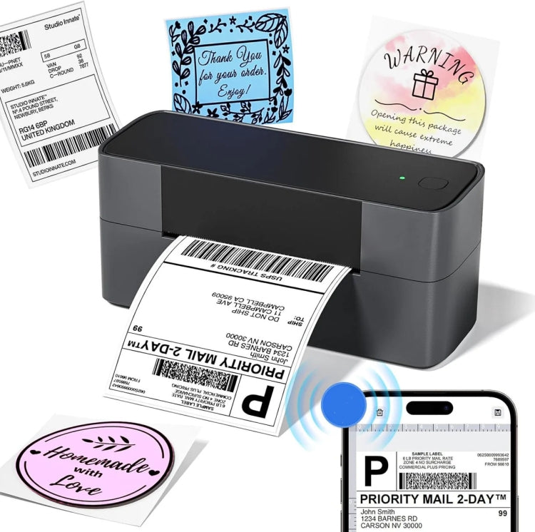 Phomemo PM245-BT Bluetooth Shipping Label Printer Support Labels Width  1- 4.6 Inch(EU Plug) - Printer by Phomemo | Online Shopping UK | buy2fix