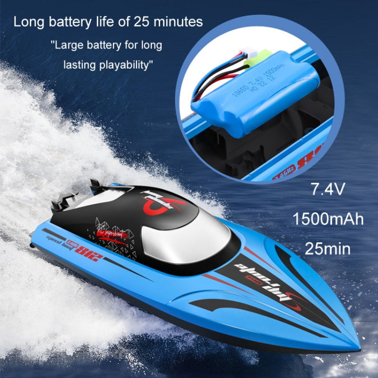 812 High-Speed RC Boat Large Horsepower Speedboat Long Endurance Waterproof Boys Water Toy Dual Batteries(Blue) - RC Boats by buy2fix | Online Shopping UK | buy2fix