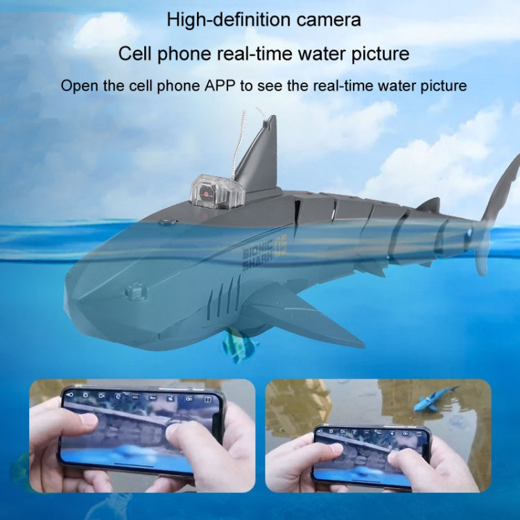 RC Shark Water Toy With Photo And Video Camera Radio Controlled Boat Toy For Children(Gray) - RC Cars by buy2fix | Online Shopping UK | buy2fix