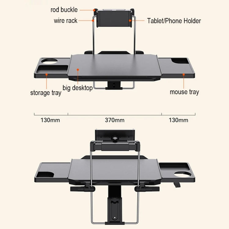 SD-1504D Car Dining Table Rear Foldable Storage Rack Computer Stand - Stowing Tidying by buy2fix | Online Shopping UK | buy2fix