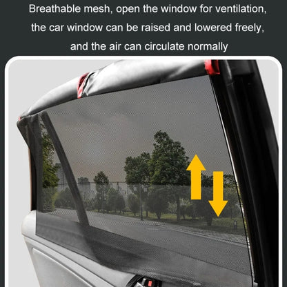 Car Magnetic Summer Sun Protection Insulating Privacy Curtain, Specification: Rear Window Square - Window Foils & Solar Protection by buy2fix | Online Shopping UK | buy2fix