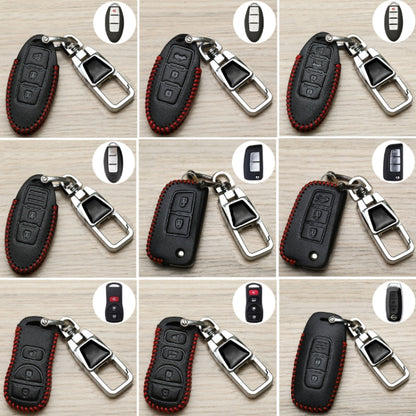 For Nissan Car Key Cover Keychain Anti-lost Number Plate, Style: E - Car Key Cases by buy2fix | Online Shopping UK | buy2fix