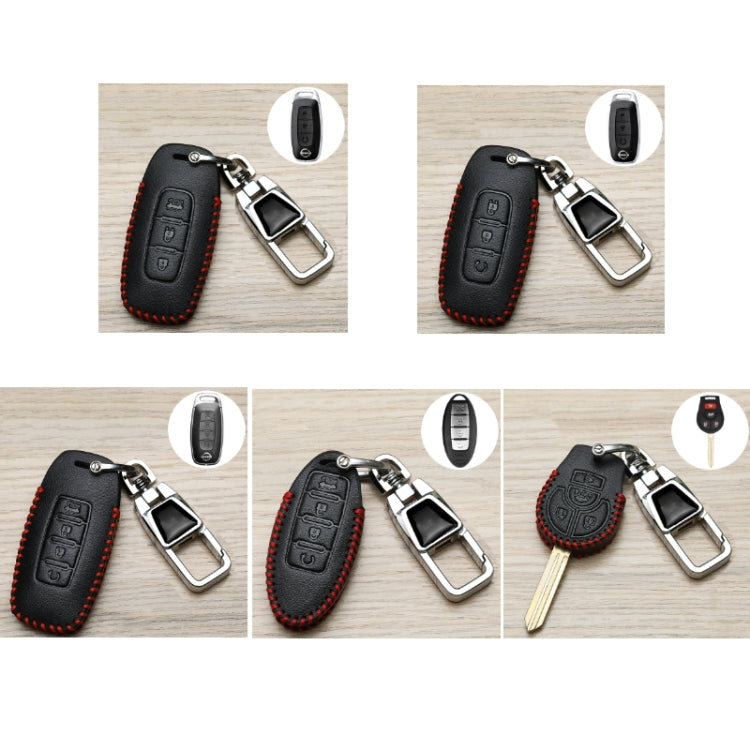 For Nissan Car Key Cover Keychain Anti-lost Number Plate, Style: I3 One-button Start - Car Key Cases by buy2fix | Online Shopping UK | buy2fix