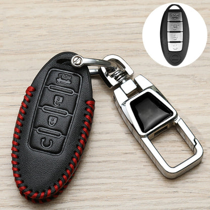 For Nissan Car Key Cover Keychain Anti-lost Number Plate, Style: X - Car Key Cases by buy2fix | Online Shopping UK | buy2fix