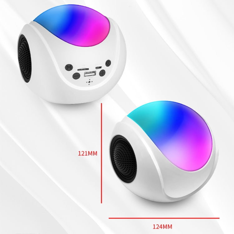 SY-688 TWS RGB Colorful Light Mini Card Bluetooth Speaker(White) - Mini Speaker by buy2fix | Online Shopping UK | buy2fix