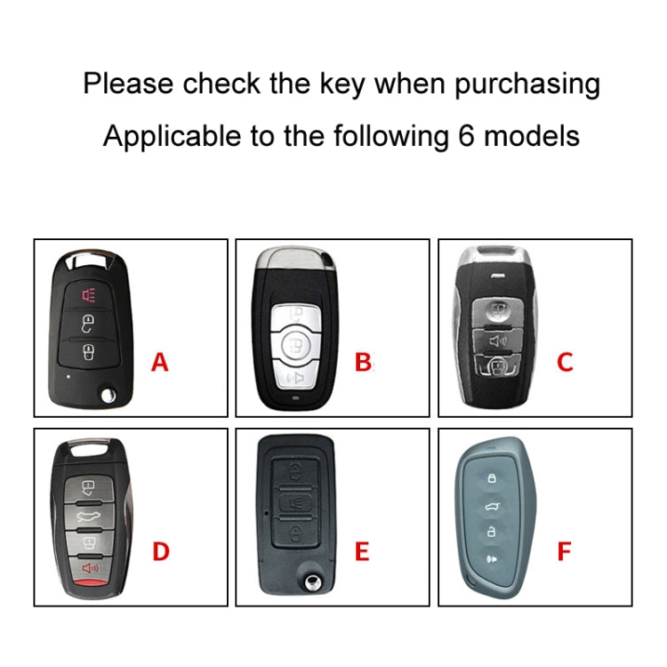 For Great Wall Haval Car Key Cover Multifunctional Keychain Anti-Lost Number Plate, Style: F - Car Key Cases by buy2fix | Online Shopping UK | buy2fix