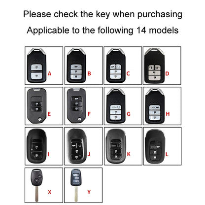 For Honda Car Key Cover Multifunctional Keychain Anti-lost Number Plate, Style: Y - Car Key Cases by buy2fix | Online Shopping UK | buy2fix