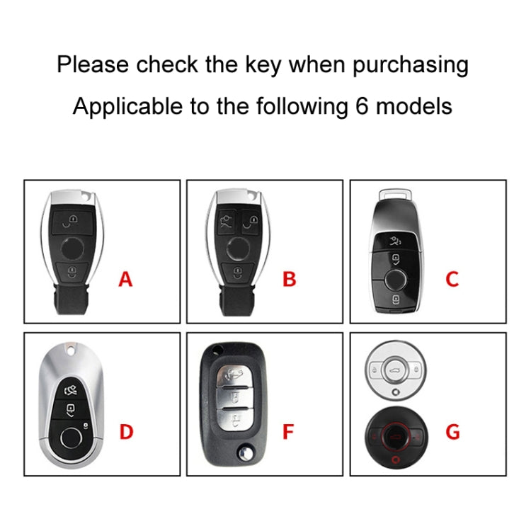 For Mercedes-Benz Car Key Cover Multifunctional Keychain Anti-lost Number Plate, Style: B - Car Key Cases by buy2fix | Online Shopping UK | buy2fix