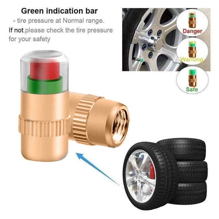 2.4BAR Vehicle Tire Pressure Monitoring Warning Cap, 规格: Anti-theft with Wrench - Tire Valve Caps by buy2fix | Online Shopping UK | buy2fix