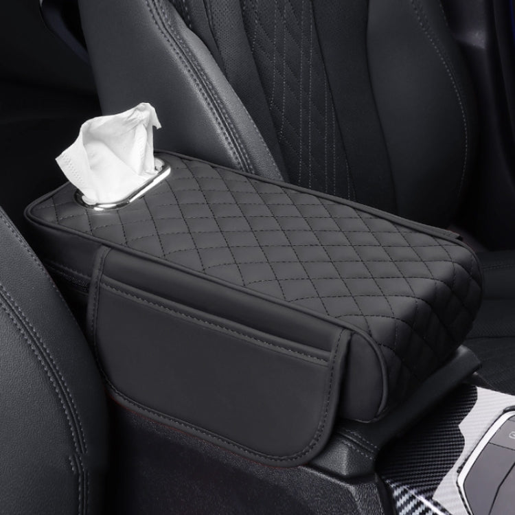 Car Armrest Box Booster Pad Widened Interior Tissue Box, Color: Black - Stowing Tidying by buy2fix | Online Shopping UK | buy2fix