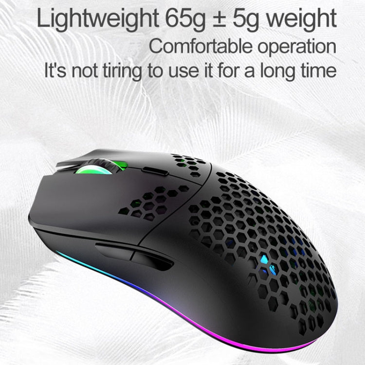 XUNSVFOX XYH80 Hollow Hole Rechargeable Wireless Gaming Mouse RGB Light Computer Office Mouse(Blue) - Wireless Mice by XUNSVFOX | Online Shopping UK | buy2fix