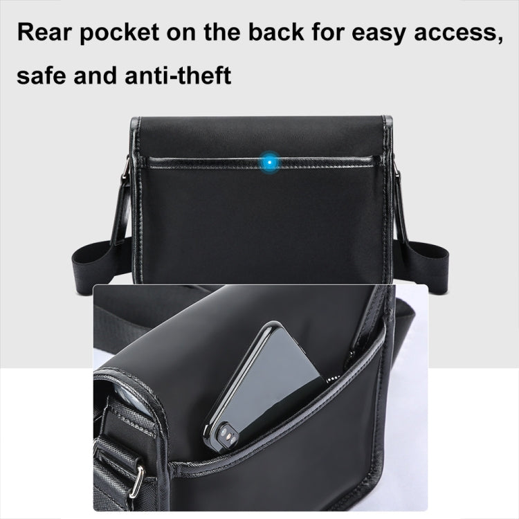 Bopai 11-69231 Multifunctional Leisure Commuting Waterproof Crossbody Shoulder Bag(Black) - Single-shoulder Bags by Bopai | Online Shopping UK | buy2fix