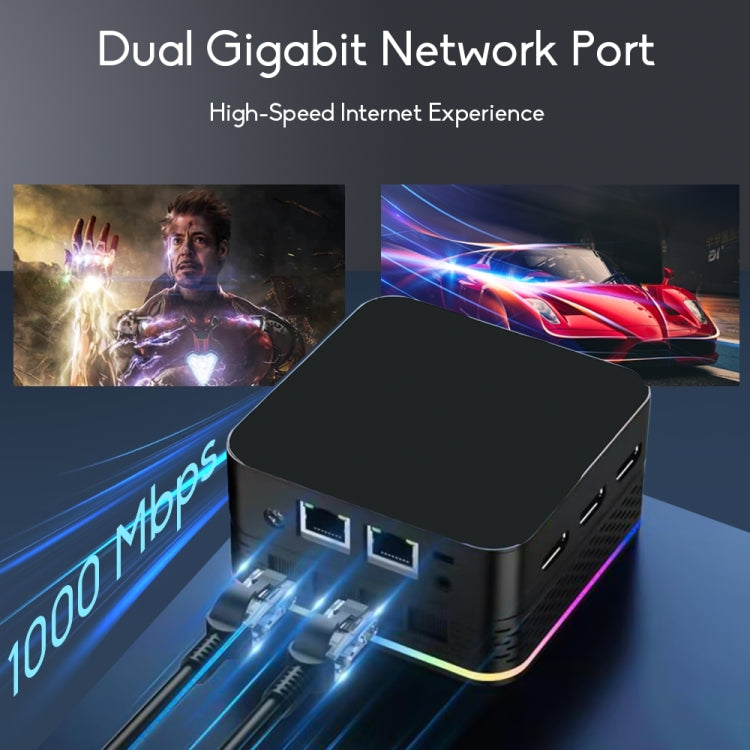 T9 Plus N100 DDR5 8G+512G US Plug 12th Alder Lake Dual Gigabit LAN+3 HDMI 4K HD Pocket Mini PC - Windows Mini PCs by buy2fix | Online Shopping UK | buy2fix