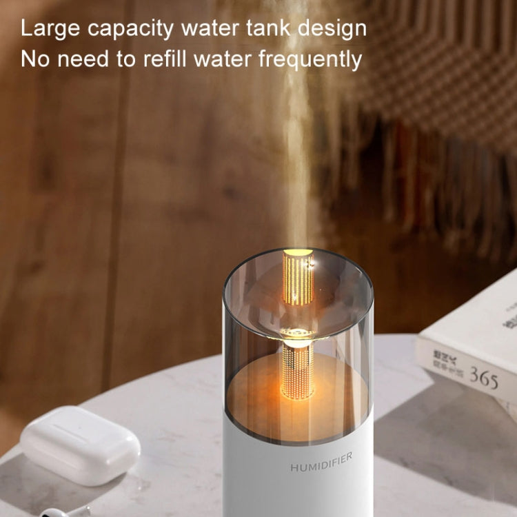 Candle Flame Aromatherapy Diffuser Automatic Scent Sprayer Mini Ambiance Candle Light Humidifier(129 Black) - Air Purifiers & Accessories by buy2fix | Online Shopping UK | buy2fix