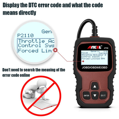 Ancel JOBD+EOBD/OBD-II Car Error Code Diagnostic scanner - Code Readers & Scan Tools by Ancel | Online Shopping UK | buy2fix