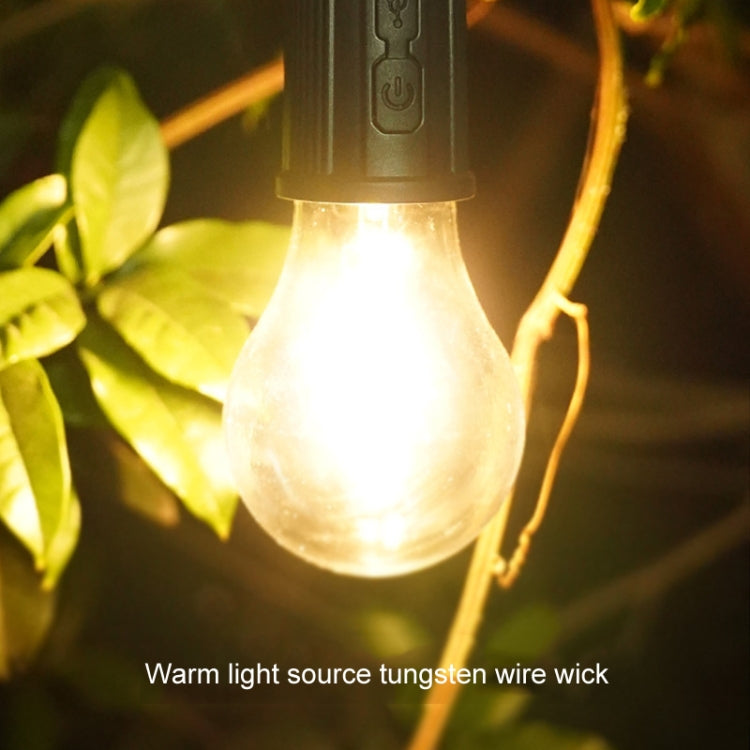 Outdoor LED Tungsten Tent Camping Light Type-C Charging Retro Ambiance Night Lamp(T01) - Camping Lighting by buy2fix | Online Shopping UK | buy2fix