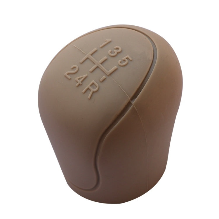 Automotive Silicone Manual Automatic Shift Lever Protective Cover, Size: Gear Shift Beige - Shift Knob by buy2fix | Online Shopping UK | buy2fix