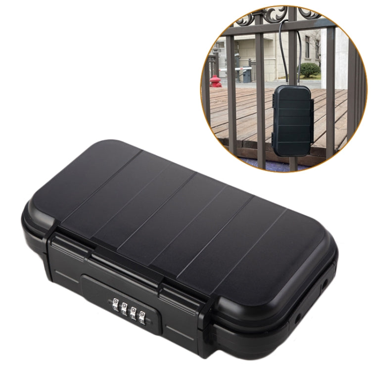 Outdoor Waterproof Beach Password Box Swimming Pool Cell Phone Keys Safe Deposit Box(Black) - Safety Box by buy2fix | Online Shopping UK | buy2fix